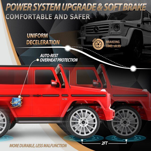 Mercedes-Benz G500 12V Electric Ride-On Car for Kids - Officially Licensed Motorized Toy - Image 34