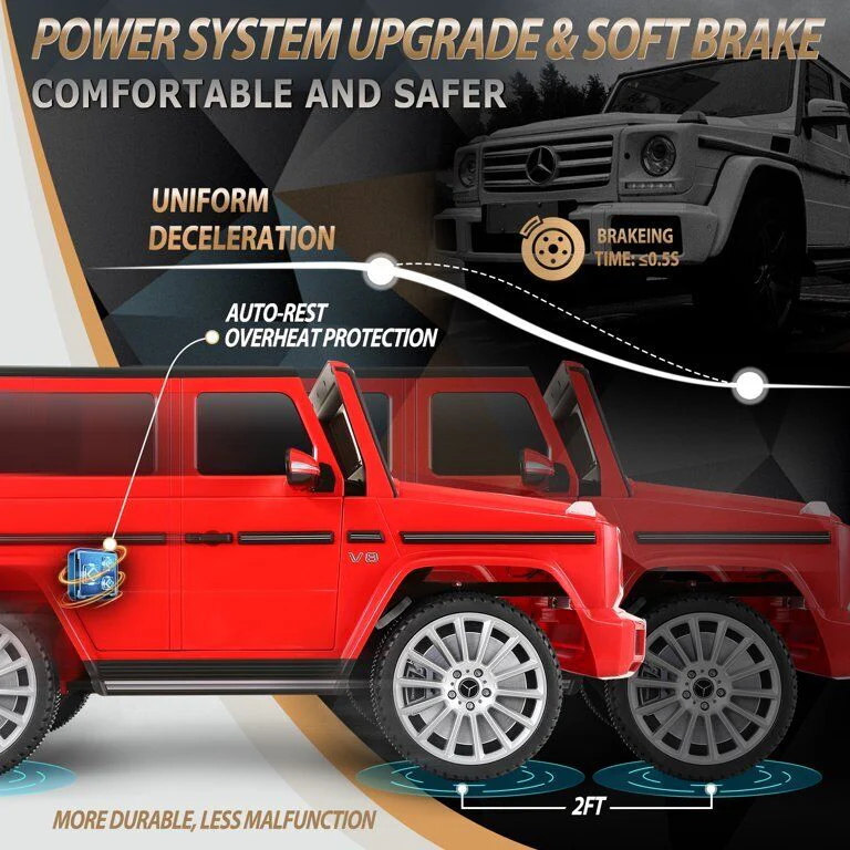 Mercedes Benz G500 12V Ride On Car for Kids with Remote Control and Music Player - Image 26