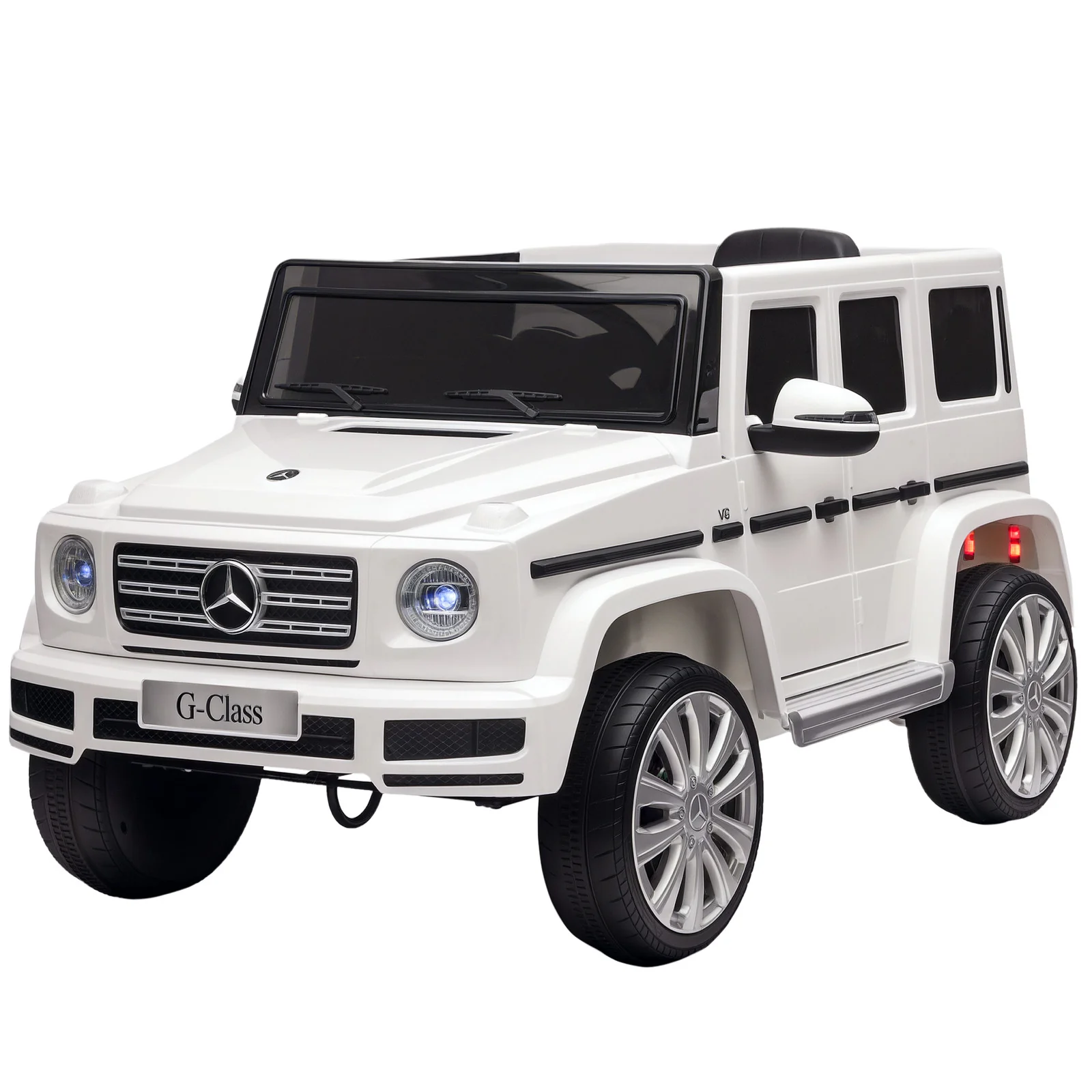 Electric Kids Outdoor Car with Headlights and Suspension, Mercedes-Benz G500 Model