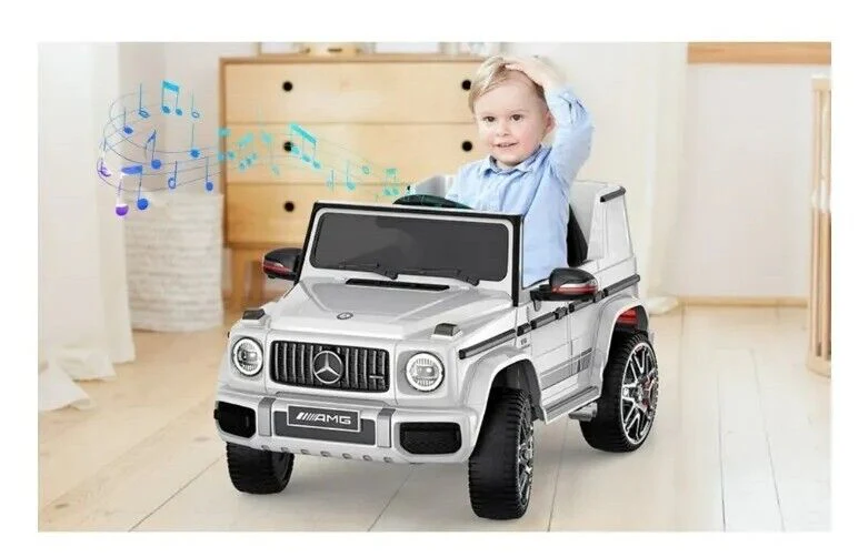 Mercedes-Benz G63 Licensed Ride-On Car with Remote Control and LED Headlights - 12V Power for Endless Fun! - Image 11