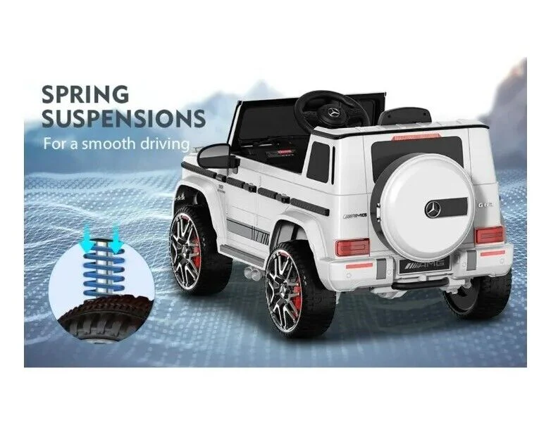 Mercedes-Benz G63 Licensed Ride-On Car with Remote Control and LED Headlights - 12V Power for Endless Fun! - Image 12