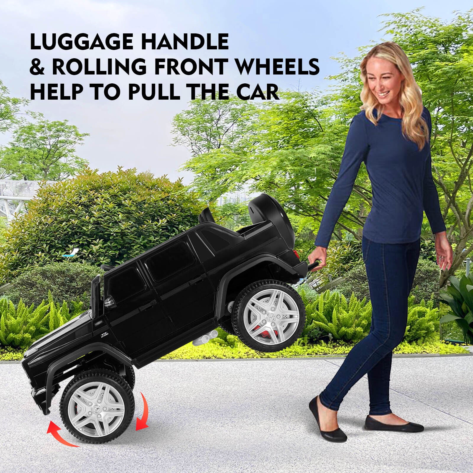 Mercedes-Benz Kids Ride-On Car with 3 Speeds, LED Lights, Music, and Remote Control - 12V Battery Powered - Image 10