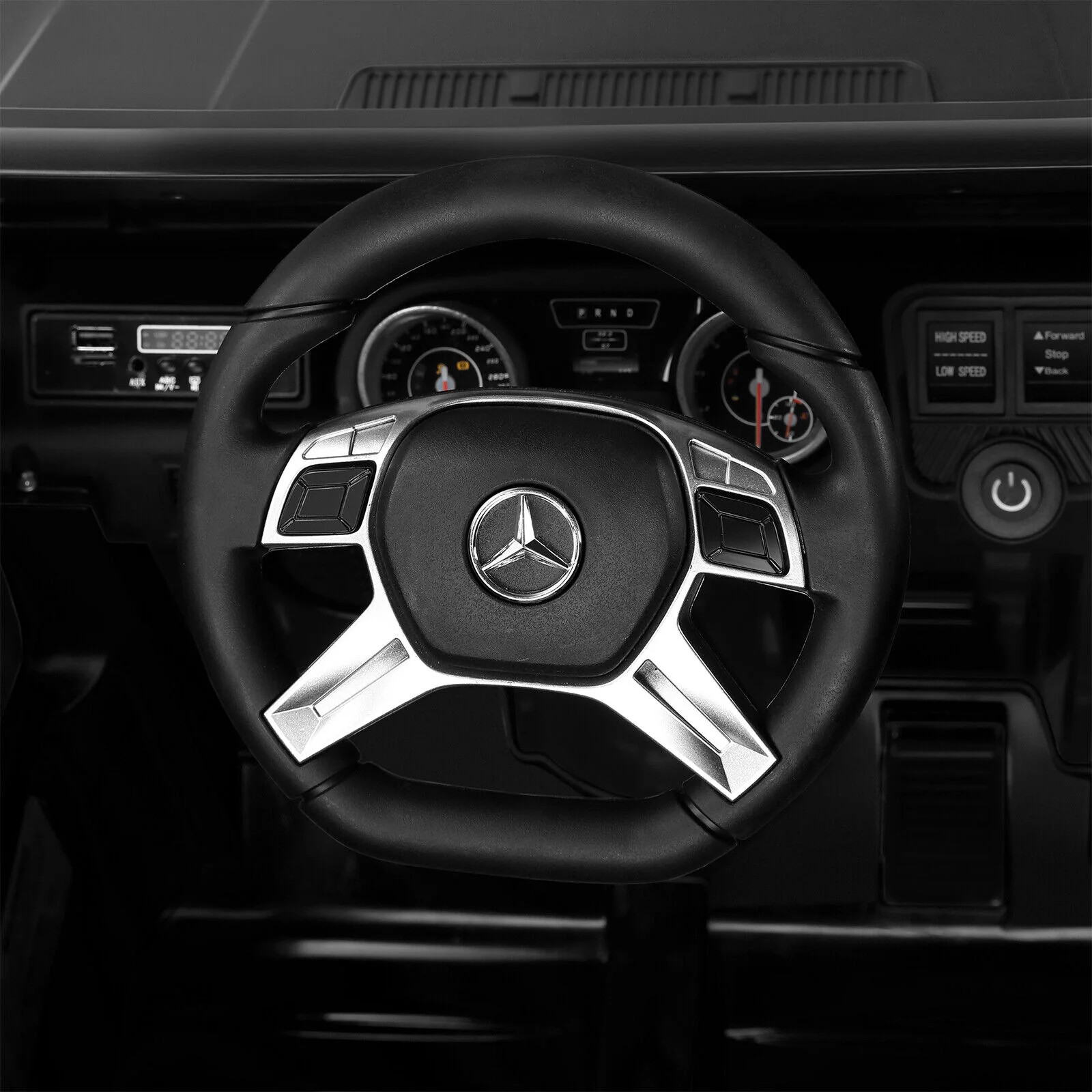 Mercedes-Benz Kids Ride-On Car with 3 Speeds, LED Lights, Music, and Remote Control - 12V Battery Powered - Image 14