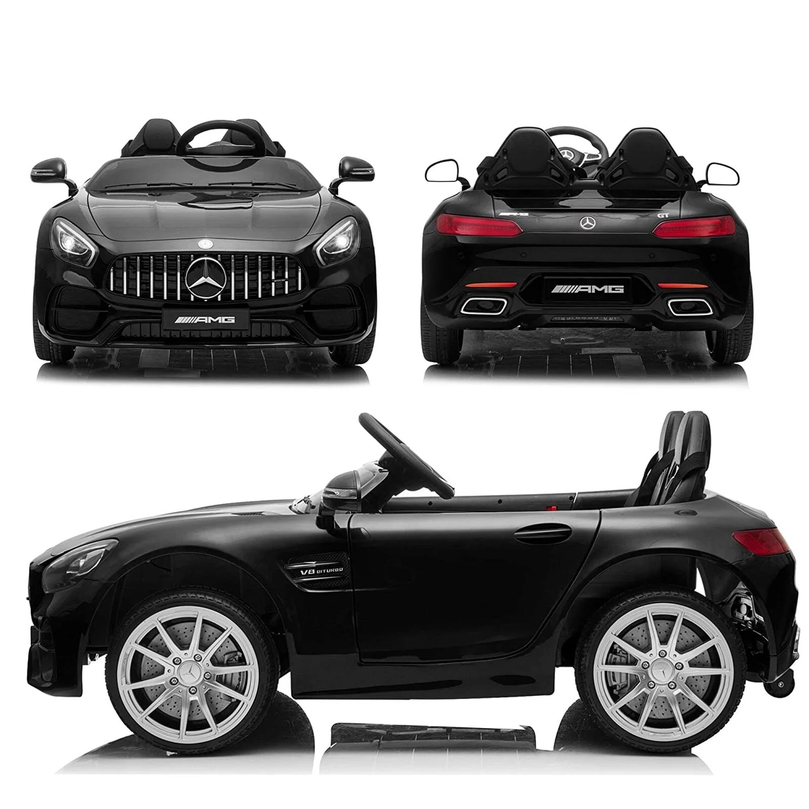 Mercedes Benz Licensed 12V Electric Ride-On Car for Kids with Remote Control - Seats 2 - Image 9
