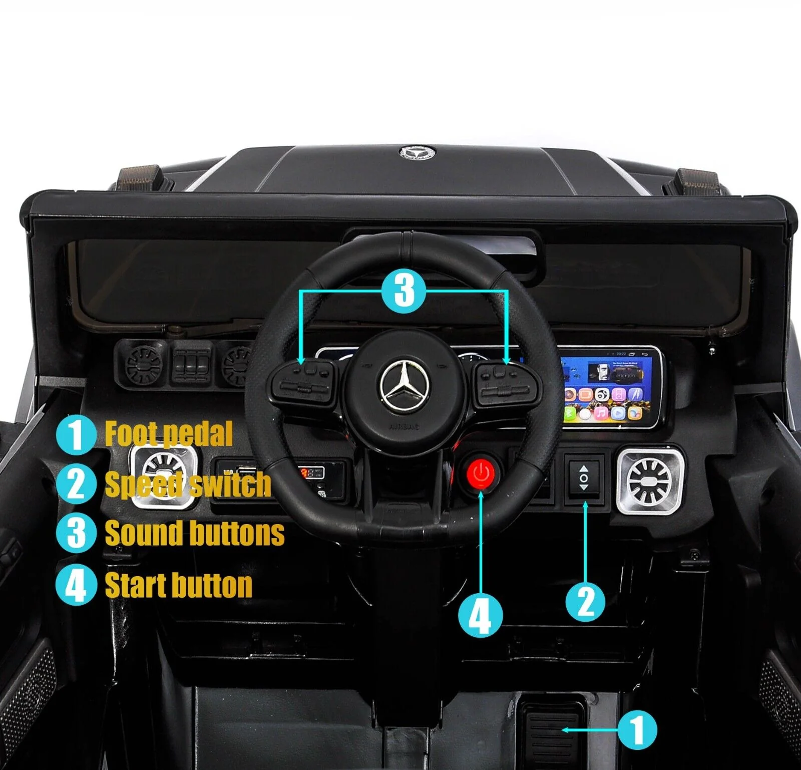 Mercedes-Benz Licensed 12V Ride-On Truck for Kids with Remote Control - Available in Multiple Colors - Image 18