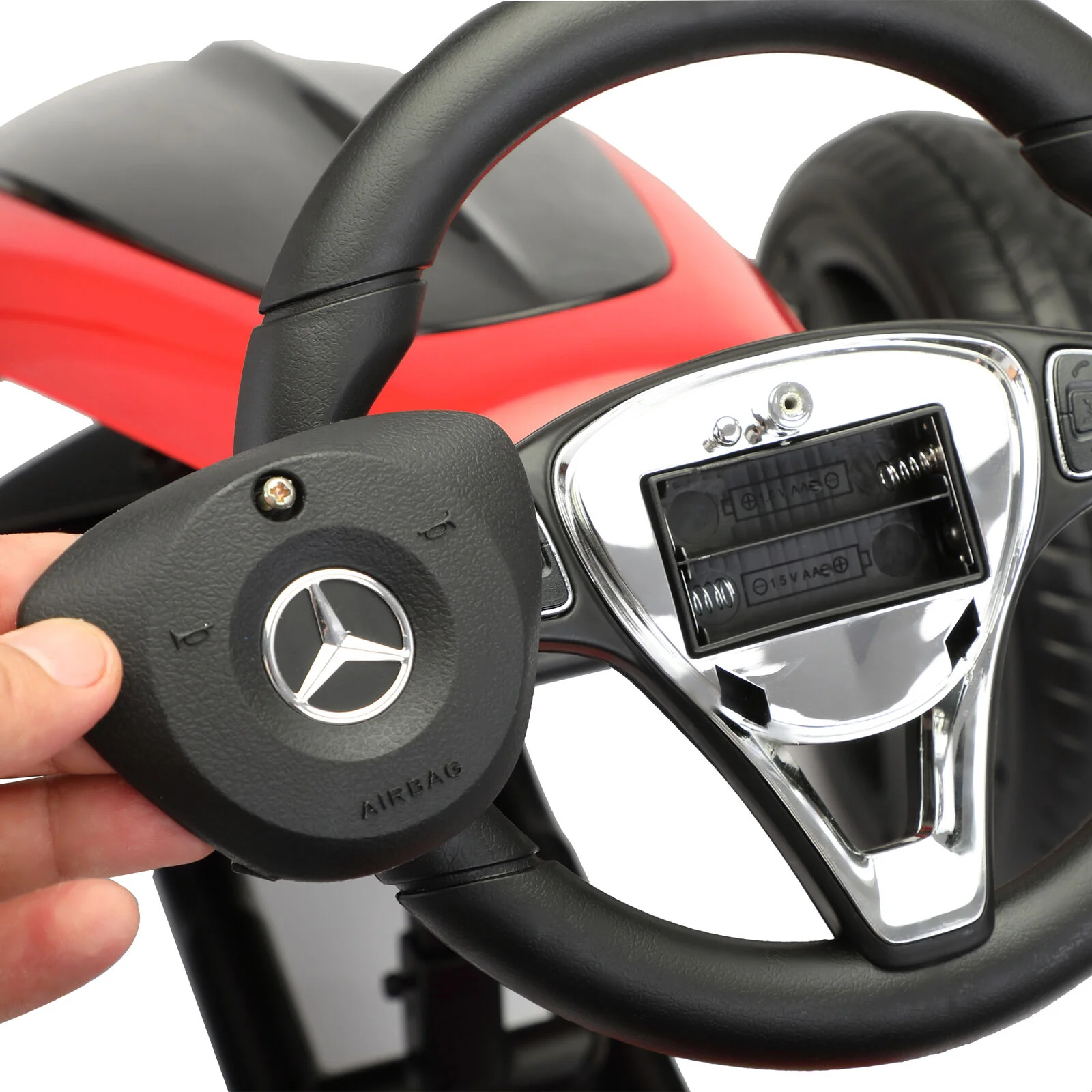 Mercedes Benz Licensed Electric Go Kart for Kids with Horn and Music - Image 5
