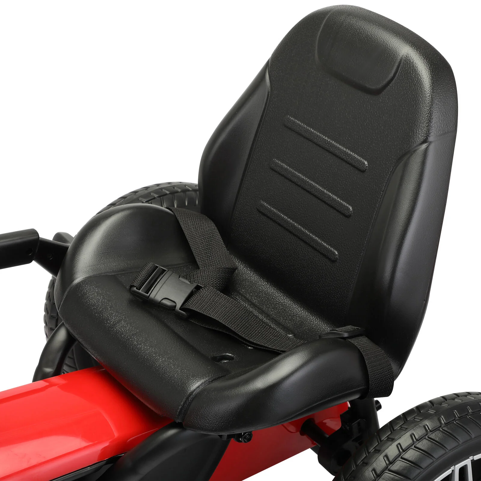 Mercedes Benz Licensed Go Kart for Kids with Horn and Music - Red, Ages 3+ - Image 7