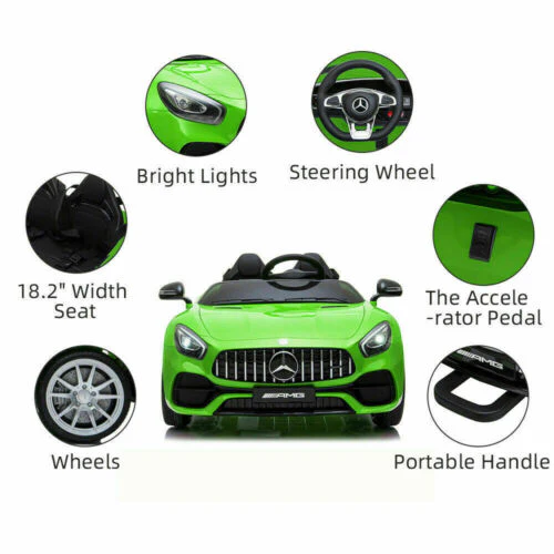 Mercedes-Benz Licensed Kids Ride On Car with MP3 Player and Remote Control Handle