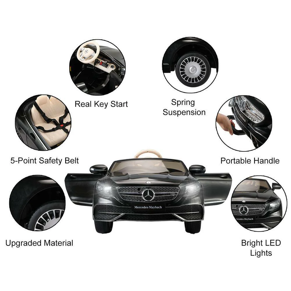 Mercedes Benz Maybach 12V Kids Ride On Car with Remote Control - Image 3