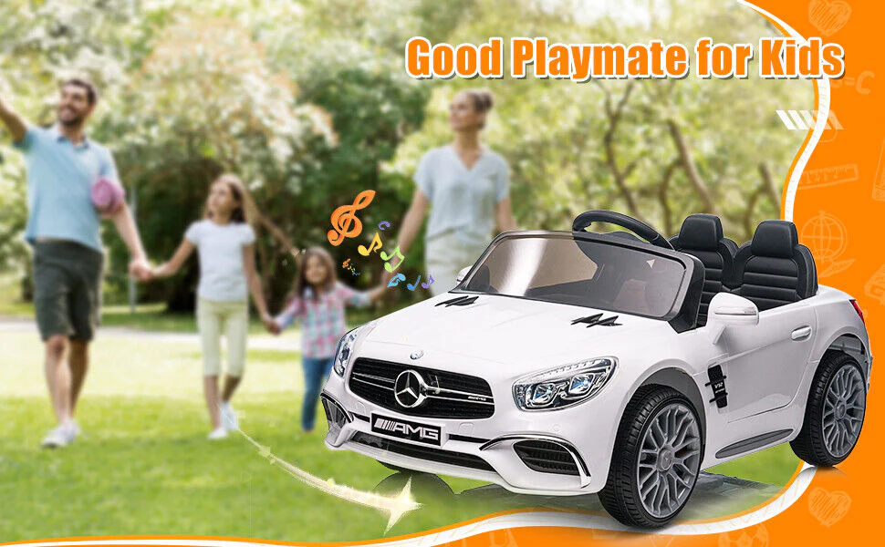 Mercedes-Benz SL65 Licensed Electric Ride-On Car for Kids with Parental Remote Control - 12V - Image 9