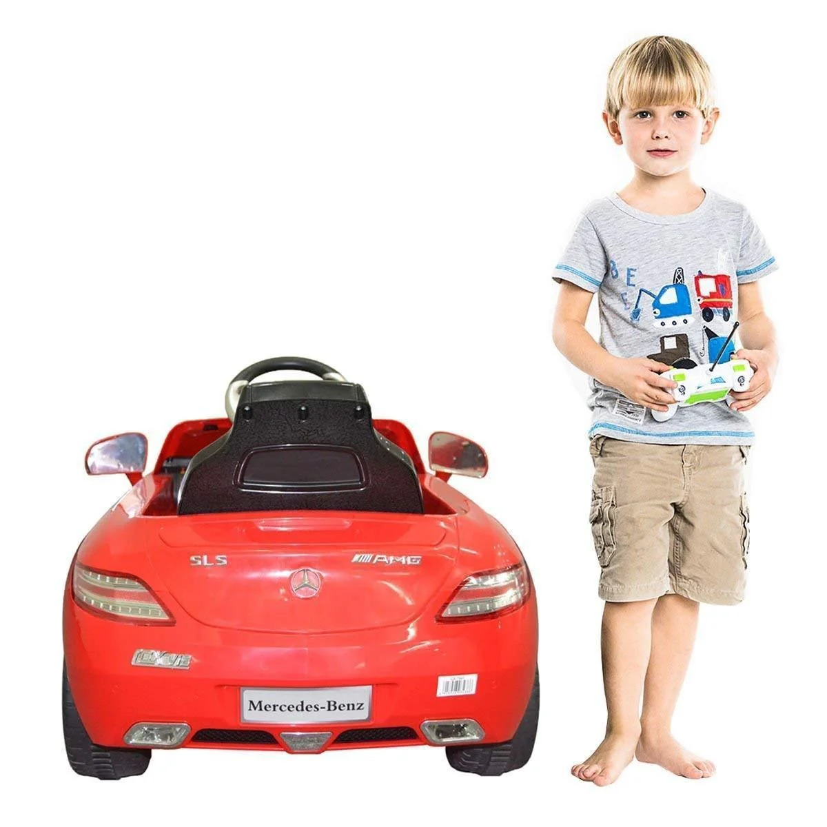 Electric Kids Ride-On RC Car with MP3 Player – Mercedes-Benz SLS Toy Vehicle - Image 7