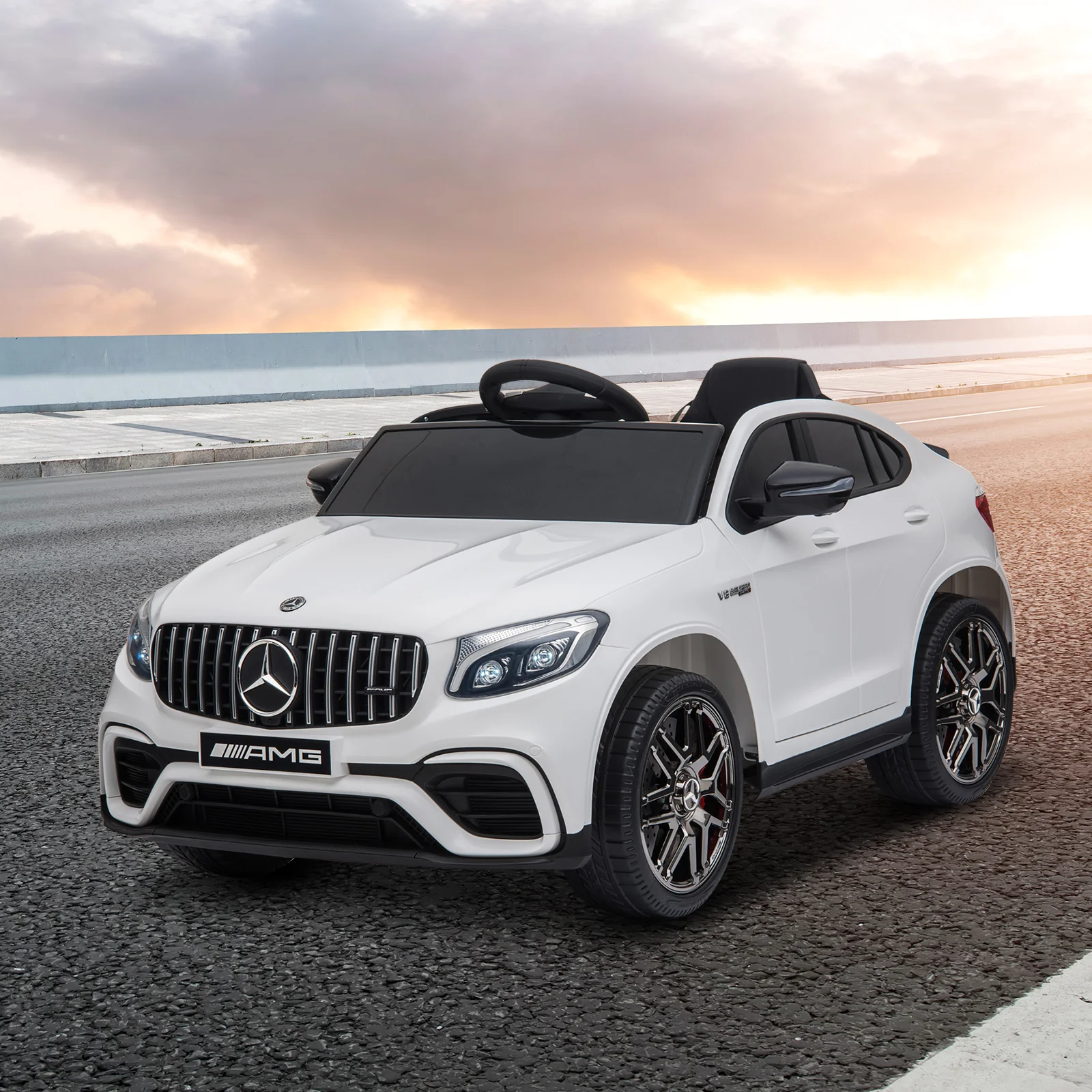 Mercedez-Benz 12V Kids Ride-On Car with Remote Control, Music, and Lights - A Premium Driving Experience for Young Ones - Image 13