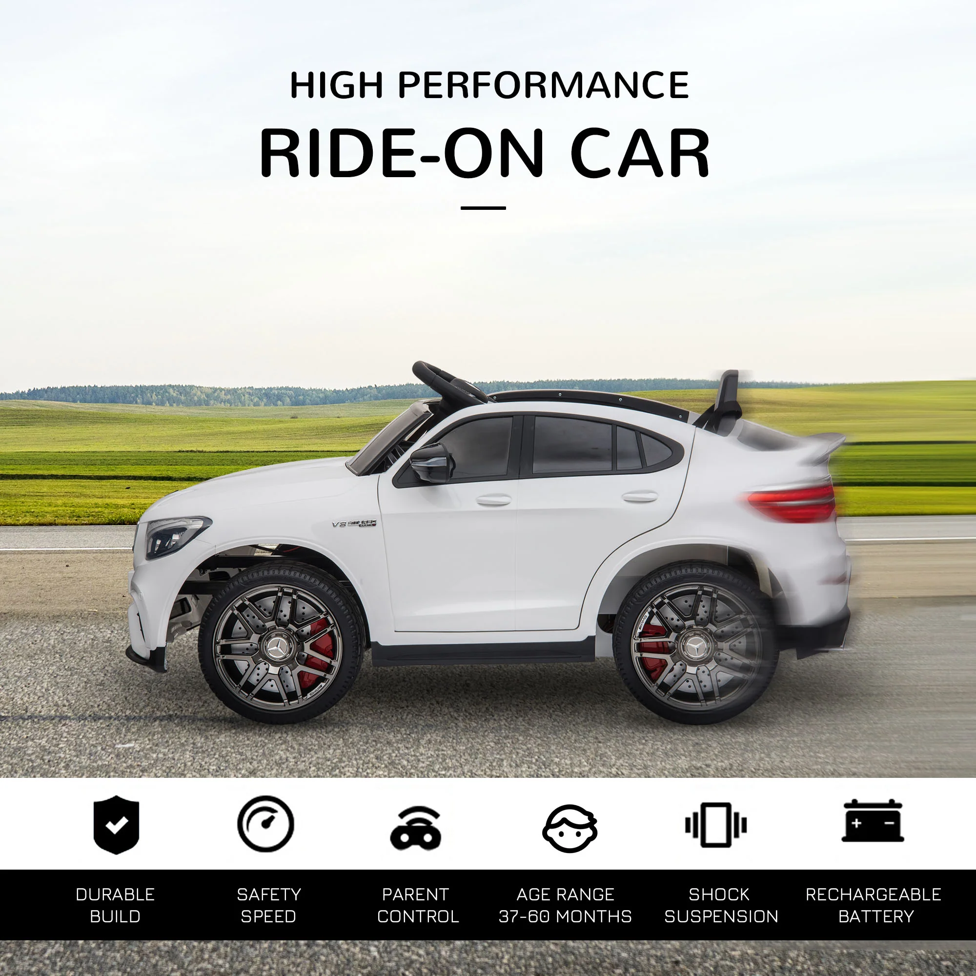 Mercedez-Benz 12V Kids Ride-On Car with Remote Control, Music, and Lights - A Premium Driving Experience for Young Ones - Image 17
