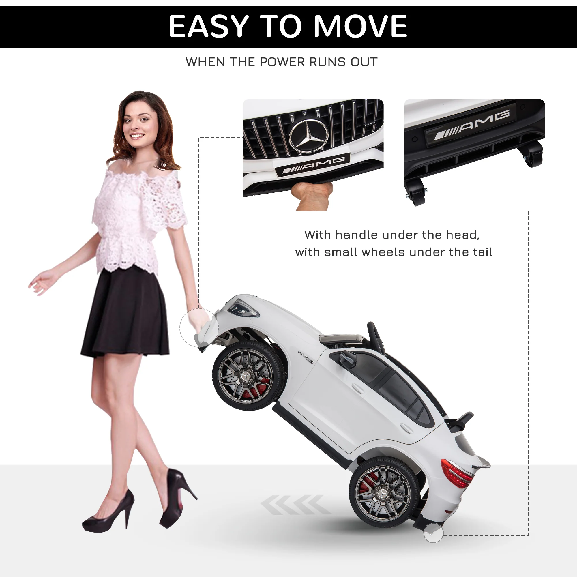 Mercedez-Benz 12V Kids Ride-On Car with Remote Control, Music, and Lights - A Premium Driving Experience for Young Ones - Image 18