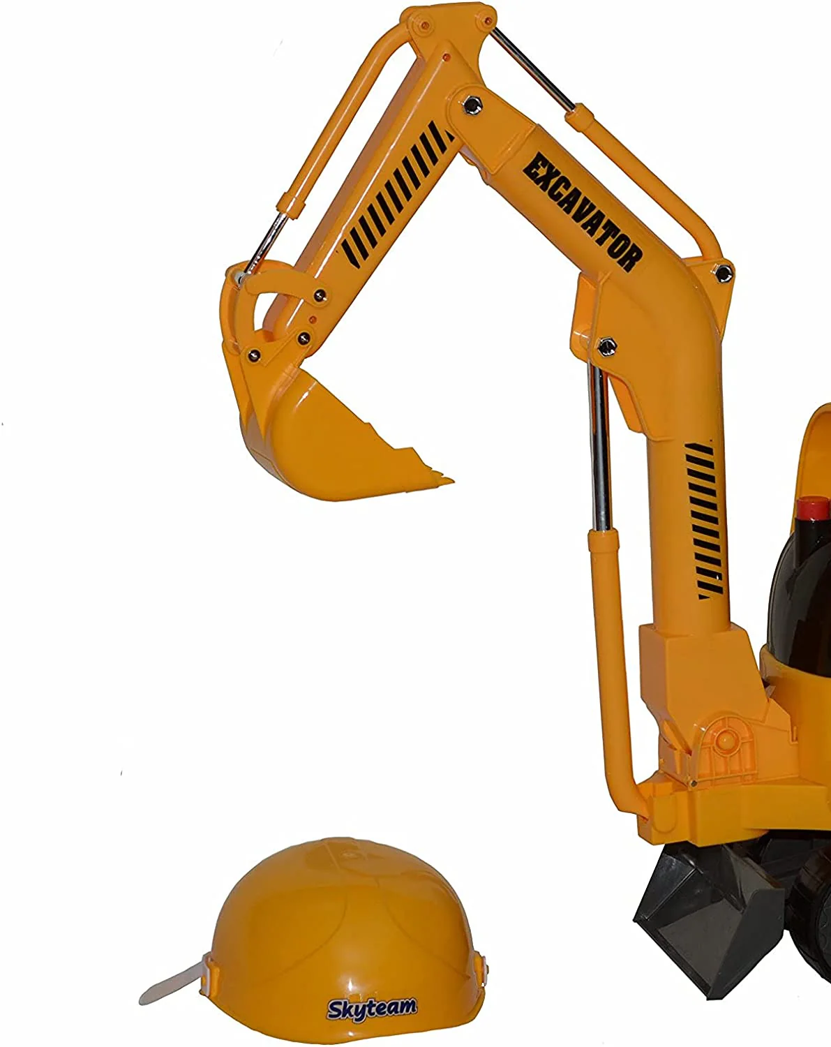 Mini Construction Adventure: Ride-On Yellow Micro Excavator - Image 2