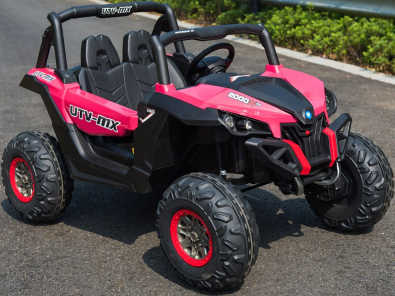 12V Pink 4x4 UTV Ride On Car with 2.4GHz Remote Control - Image 3