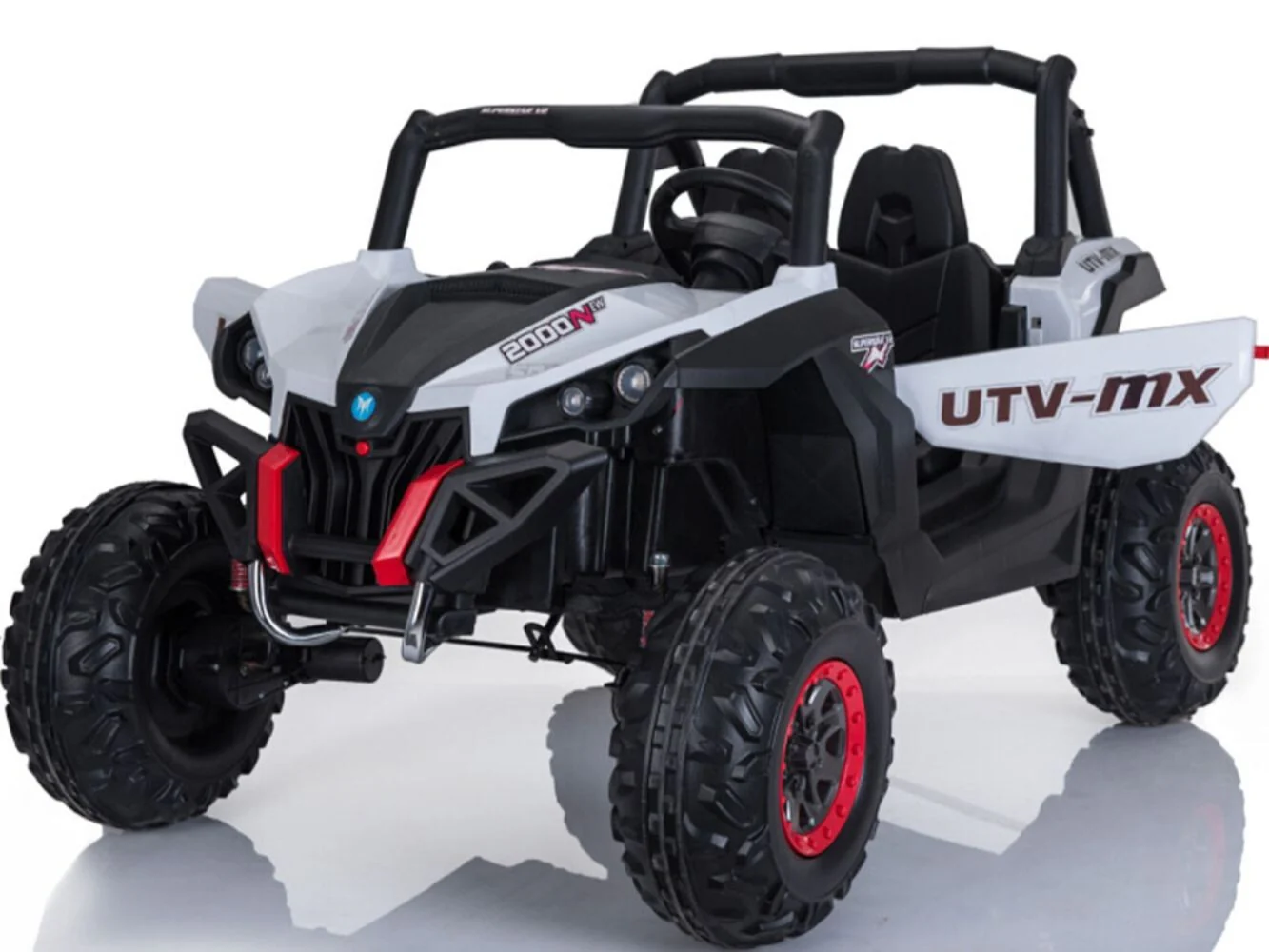 12V Two-Seater Electric 4x4 Ride-On UTV with 2.4GHz Remote Control and Music for Toddlers
