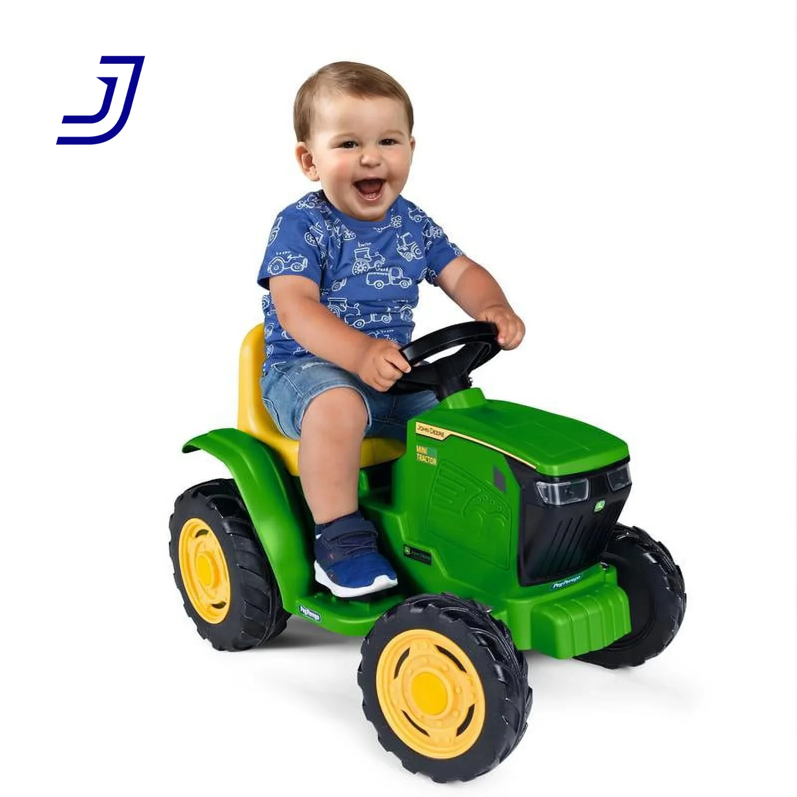 Mini 6V Battery-Powered Ride-On Tractor with Working Lights for Ages 1.5+ - Image 12