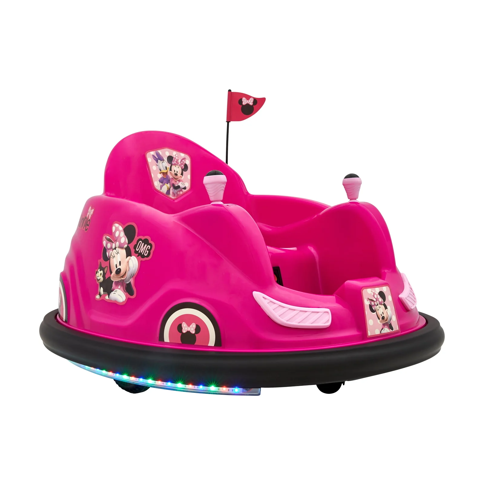 6V Minnie Bumper Car Ride-On Toy for Kids, 1 Count - Image 9