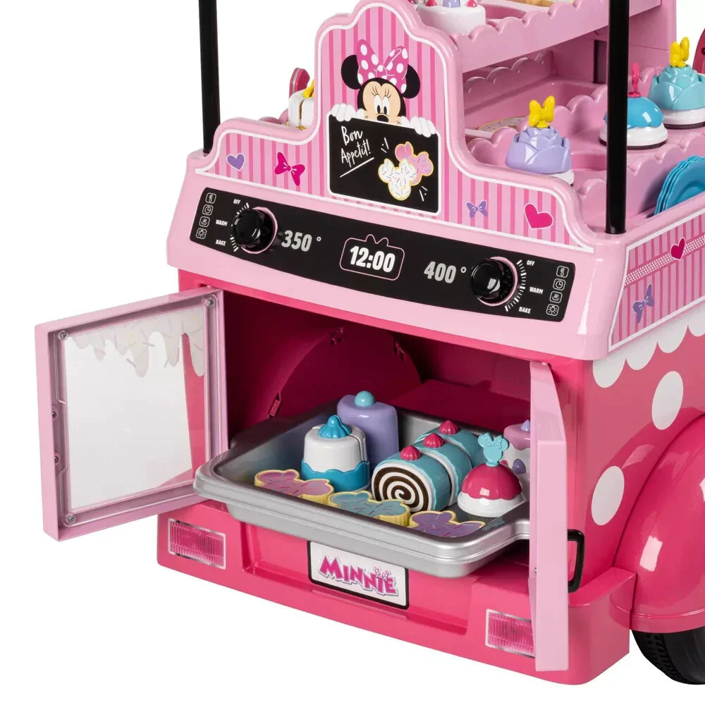 6V Battery-Powered Pink Bakery Cart with Baking Set for Ages 3-7 - Image 4