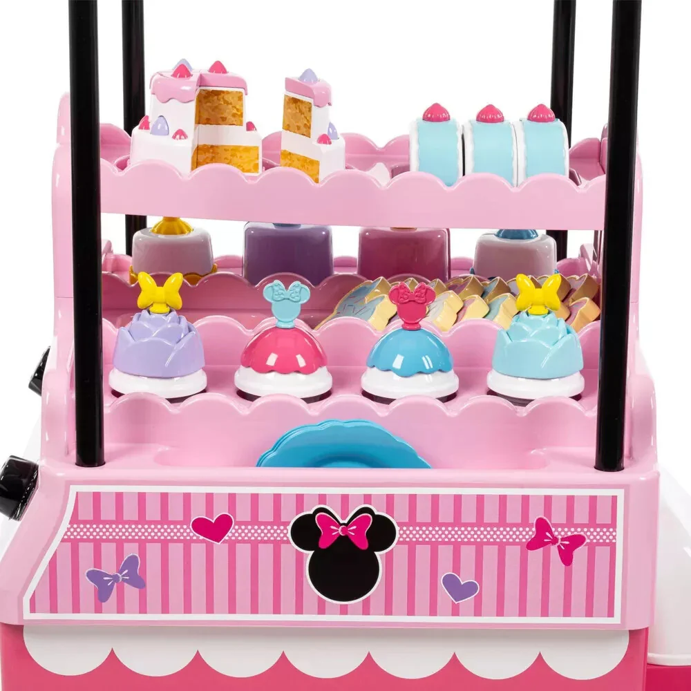 6V Battery-Powered Pink Bakery Cart with Baking Set for Ages 3-7 - Image 5