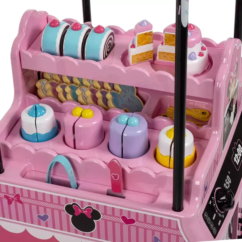 6V Battery-Powered Pink Bakery Cart with Baking Set for Ages 3-7 - Image 5