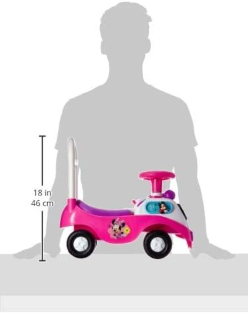 Minnie Mouse Educational Ride-On Toy for Toddlers 1-3 with Lights and Music - Image 7