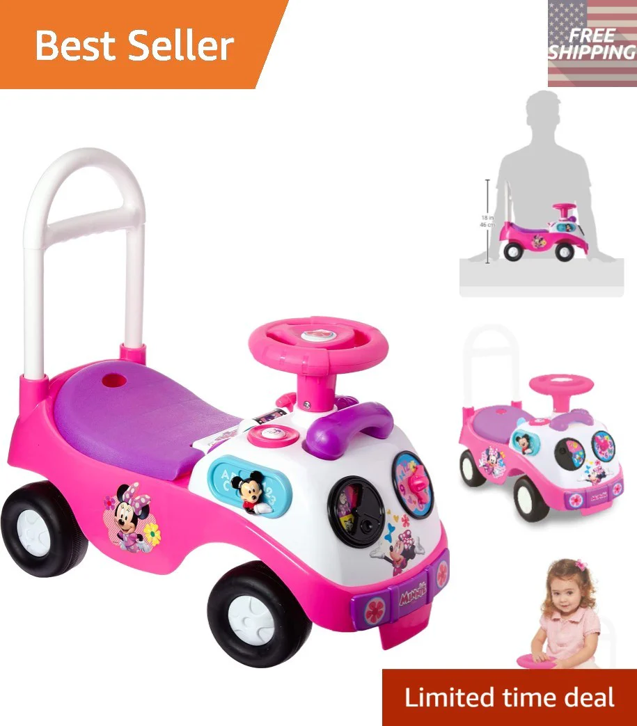 Minnie Mouse First Ride-On Activity Toy Portable Fun for Toddlers - Image 8
