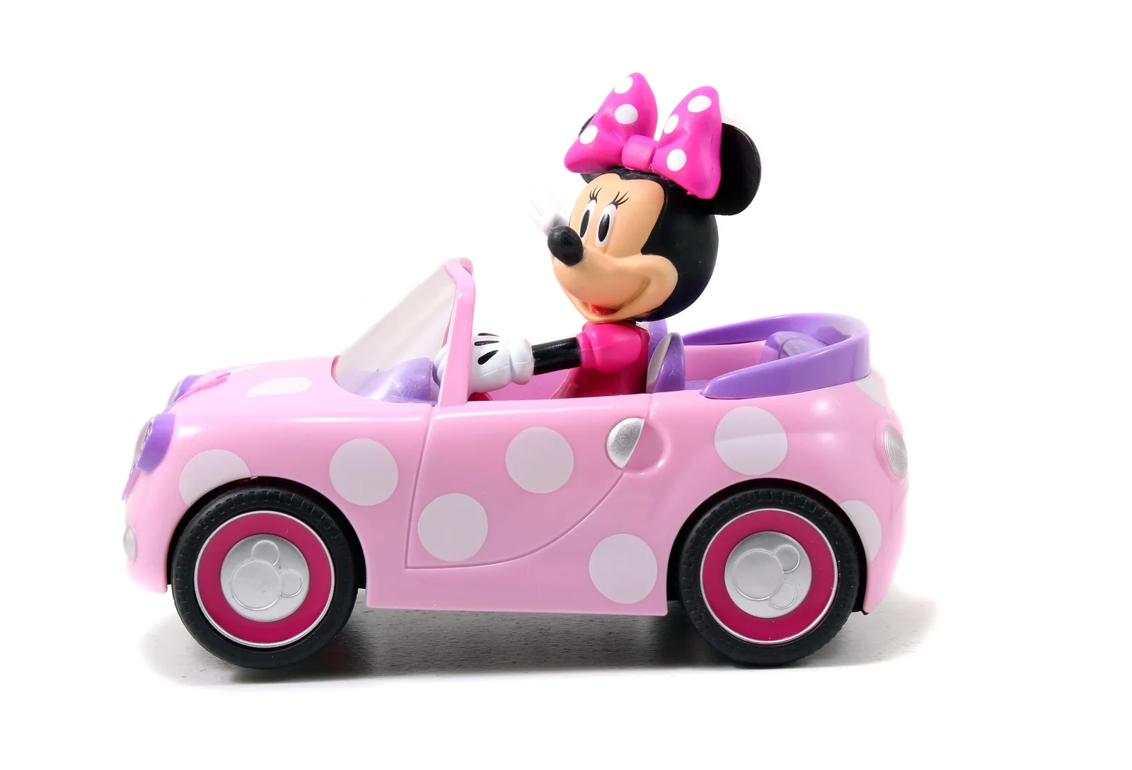 Pink Polka Dot Remote Control Car for Kids Ages 3 and Up - Image 2