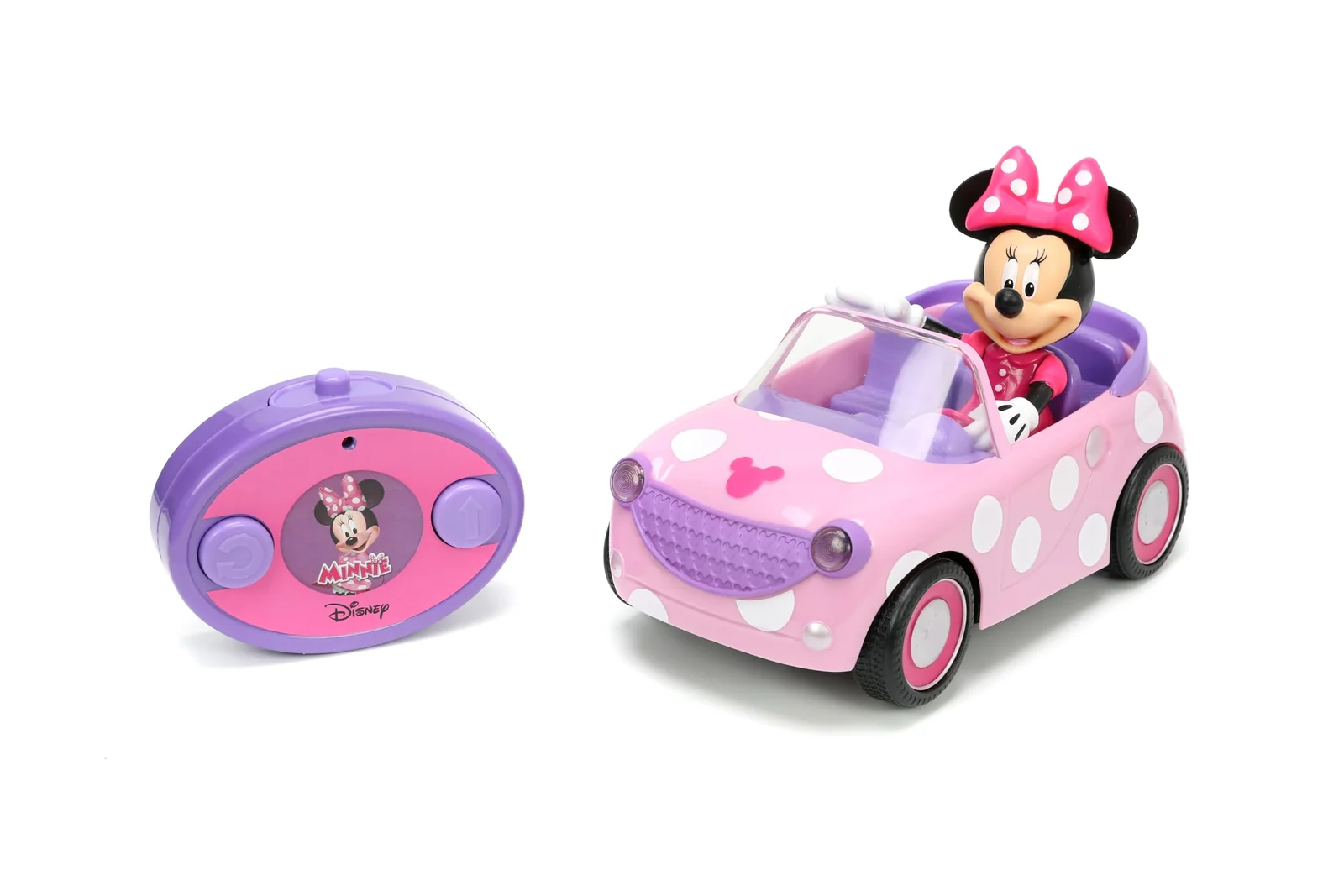 Pink Polka Dot Remote Control Car for Kids Ages 3 and Up - Image 9