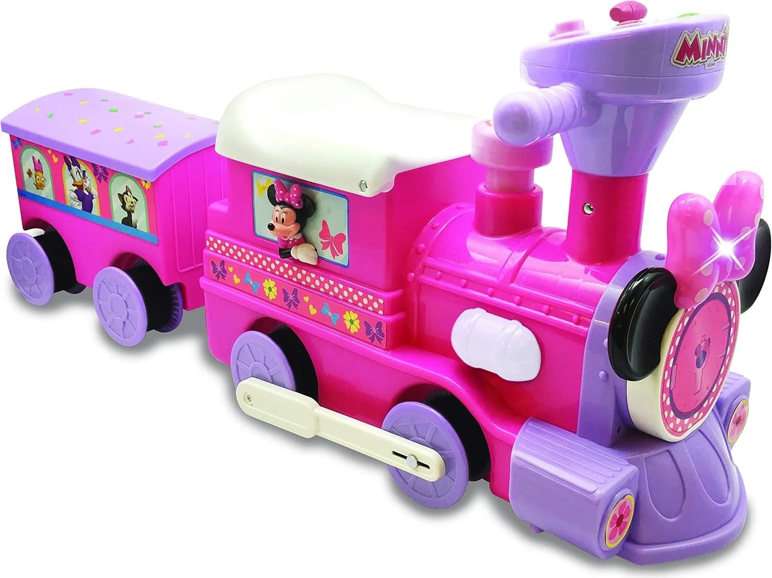Large Ride-On Train with Caboose and Track for Kids - Image 2