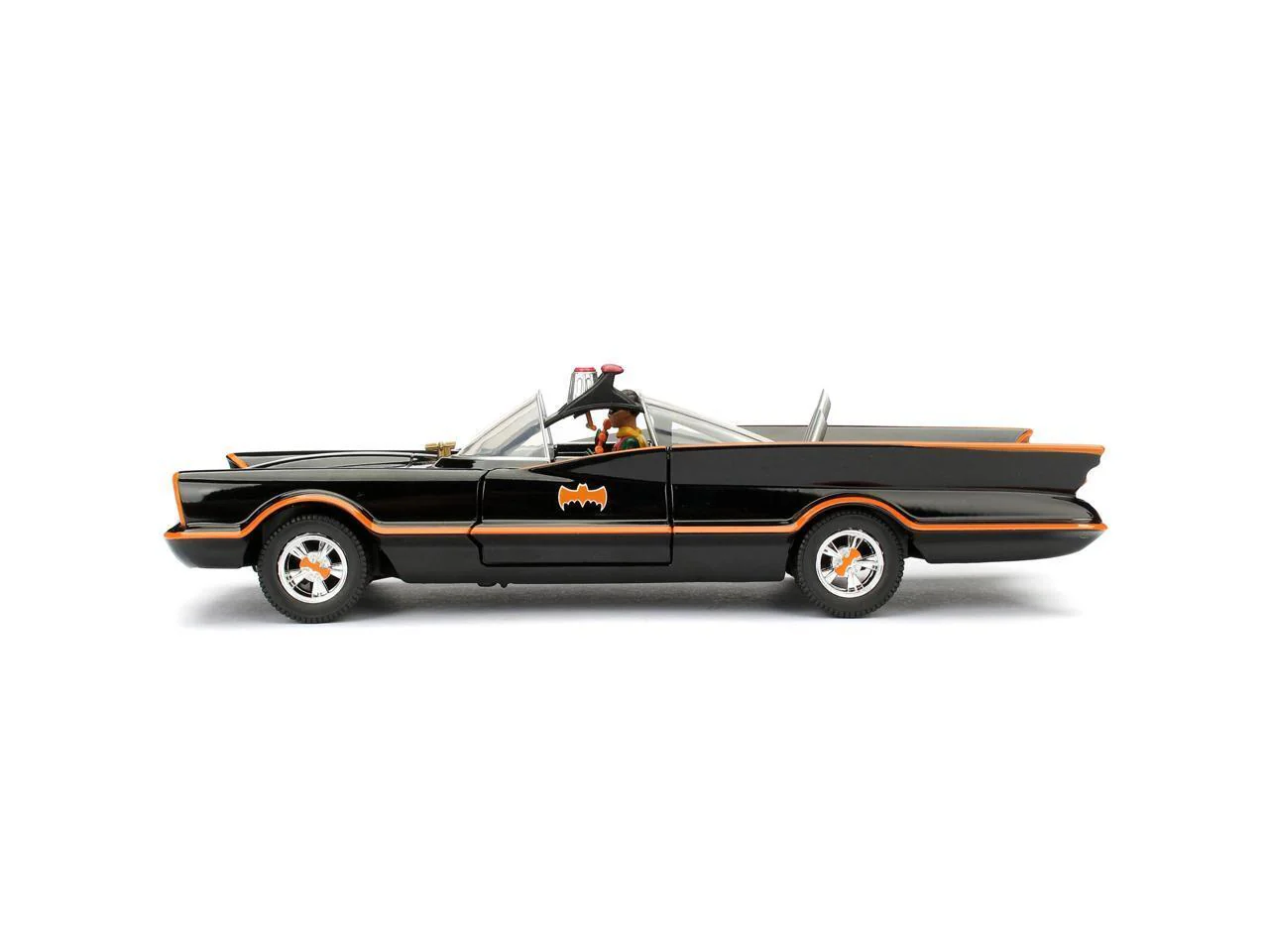 Classic Black Batmobile Model Kit with Diecast Batman Figure (1966-1968) - Image 11