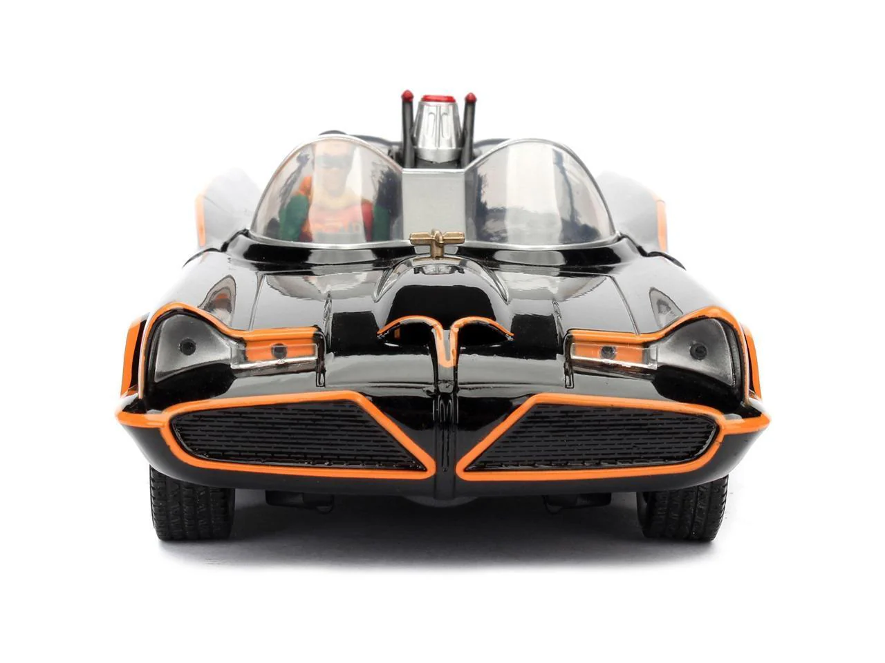 Classic Black Batmobile Model Kit with Diecast Batman Figure (1966-1968) - Image 5