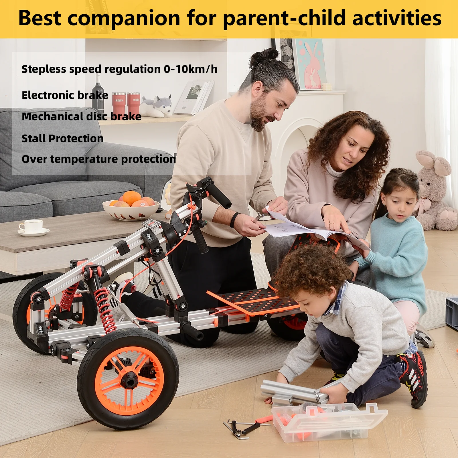 Modular Electric Kart with High-Strength Material and Innovative Design for Ages 20+ - Image 3