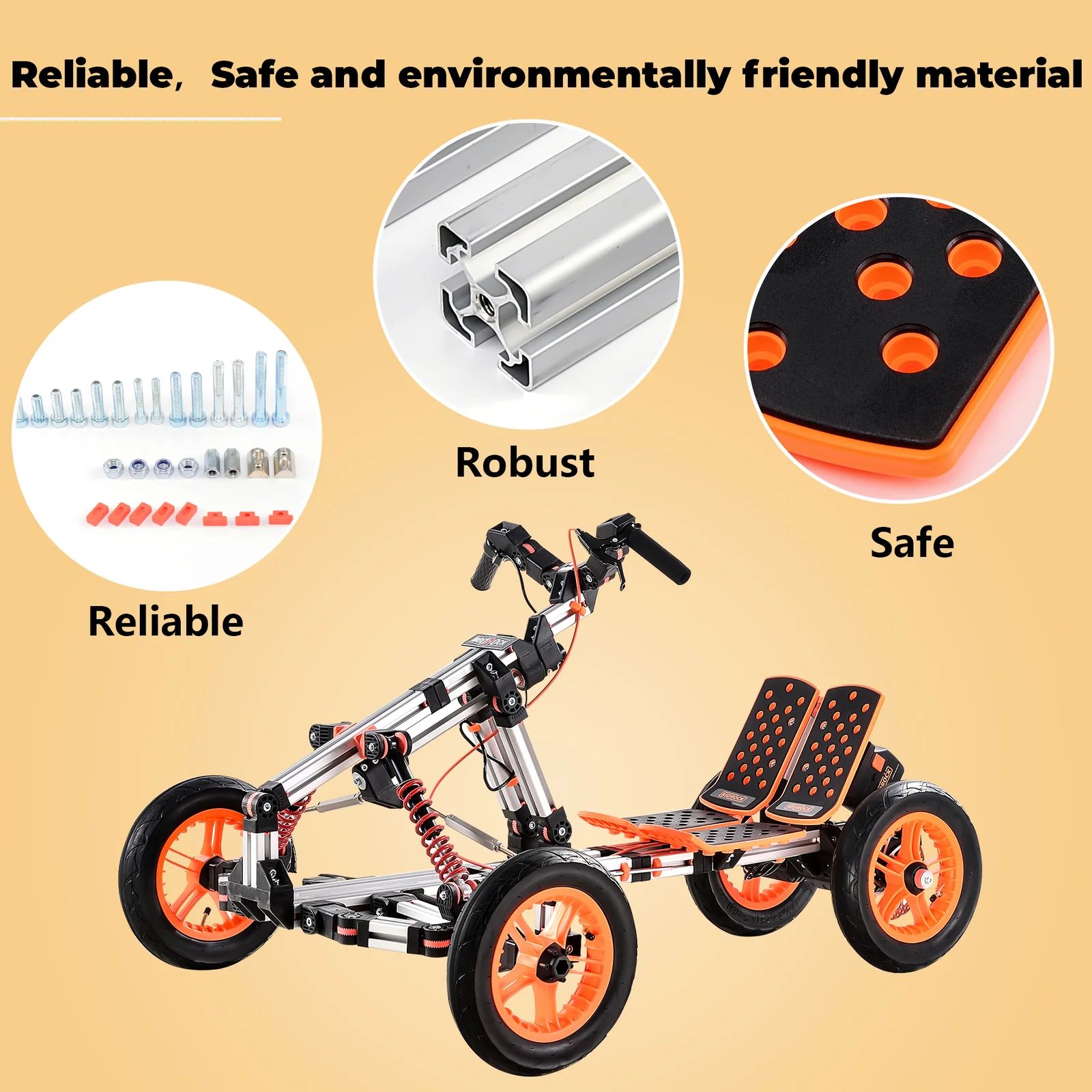 Modular Electric Kart with High-Strength Material and Innovative Design for Ages 20+ - Image 5