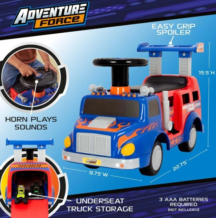Monster Ride-On Carrier for Kids 1-3 Years, Supports Up to 44 lbs - Image 6