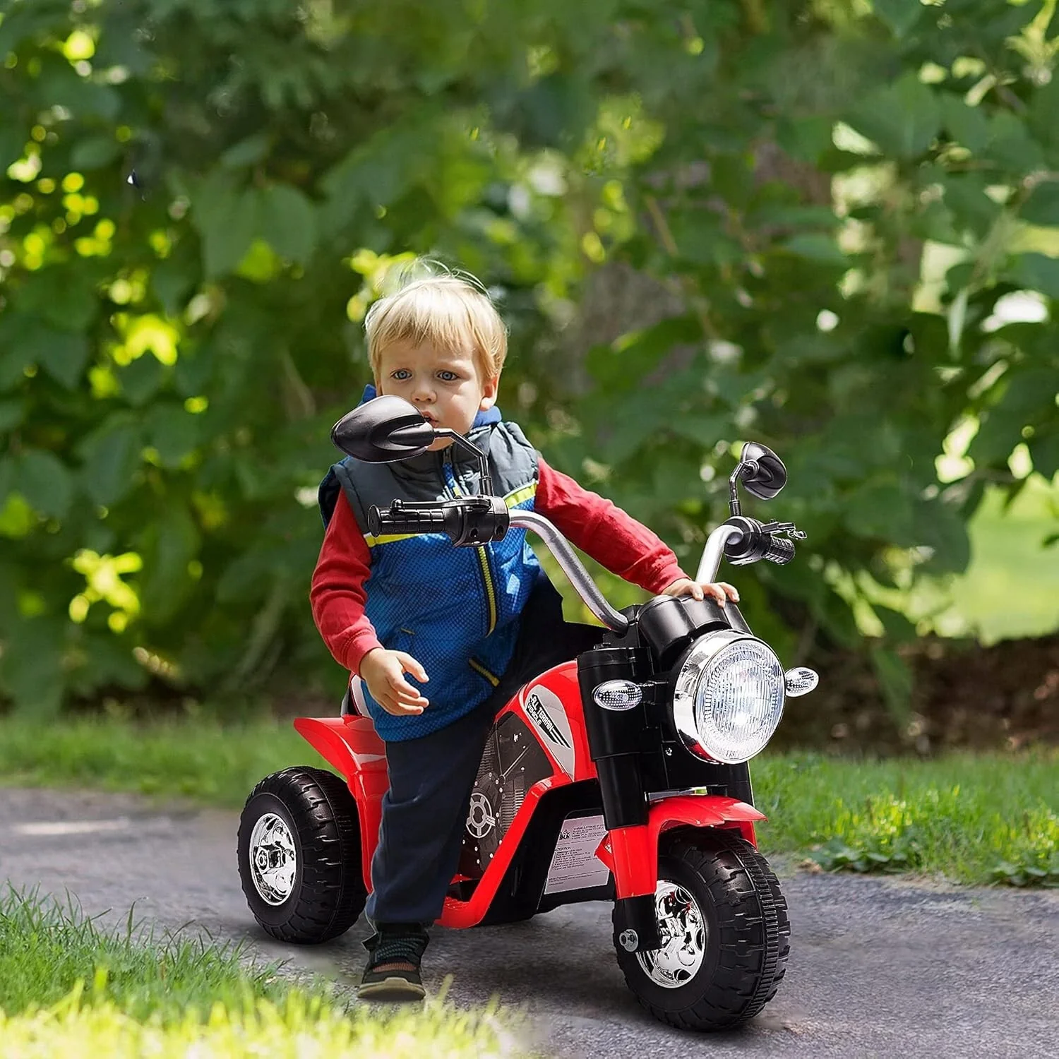Motocicleta eléctrica para niños con batería 6V, 3 ruedas, música y luces - Image 4
