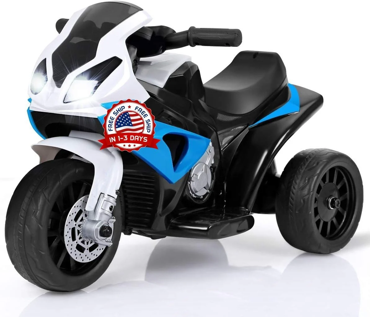 Motocicleta Eléctrica Infantil con Luces y Sonido para Niños de 2 a 3 Años