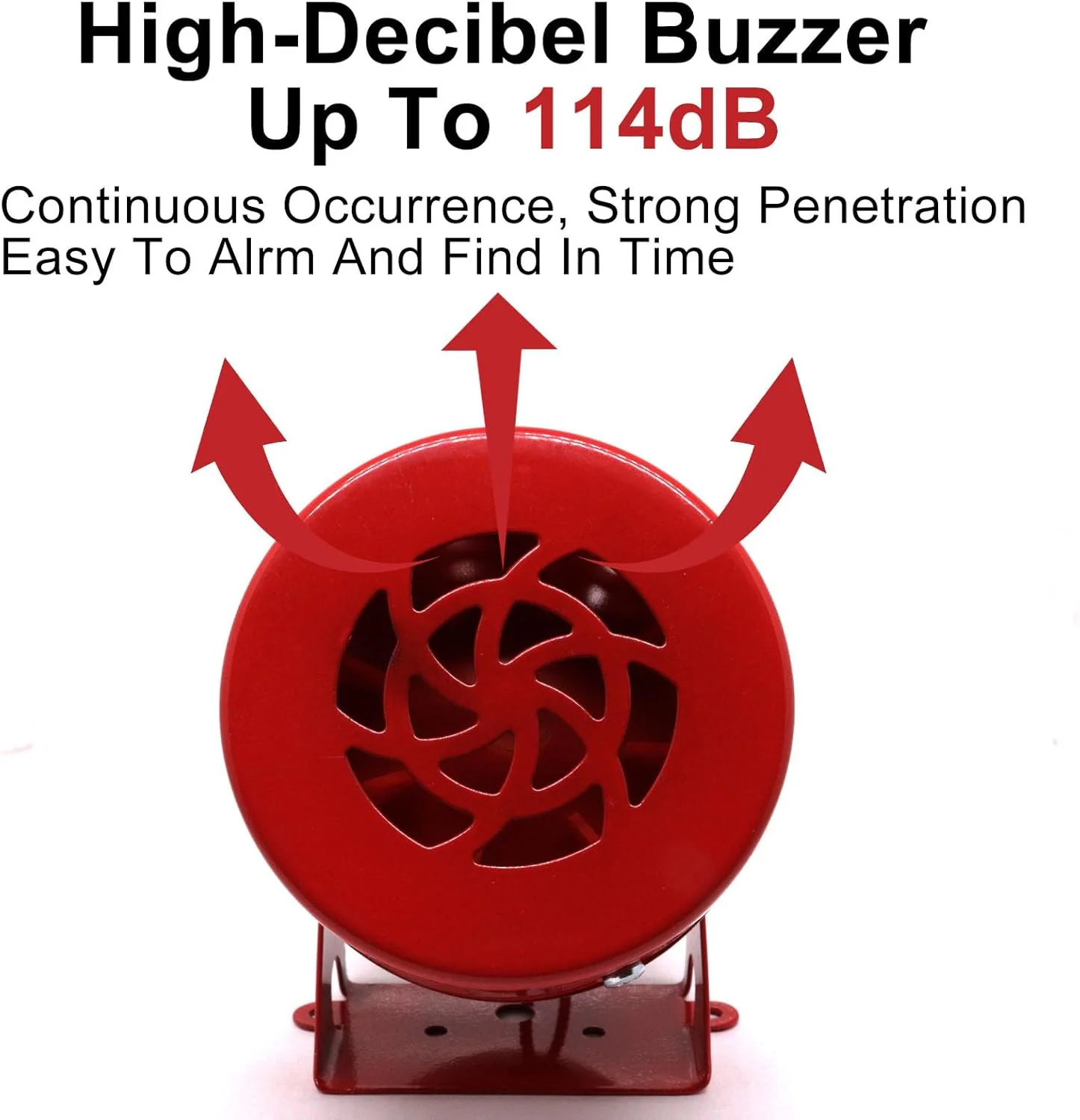 Electric Industrial Motor-Driven Red Alarm Siren 110V AC 114dB 1 Piece - Image 4