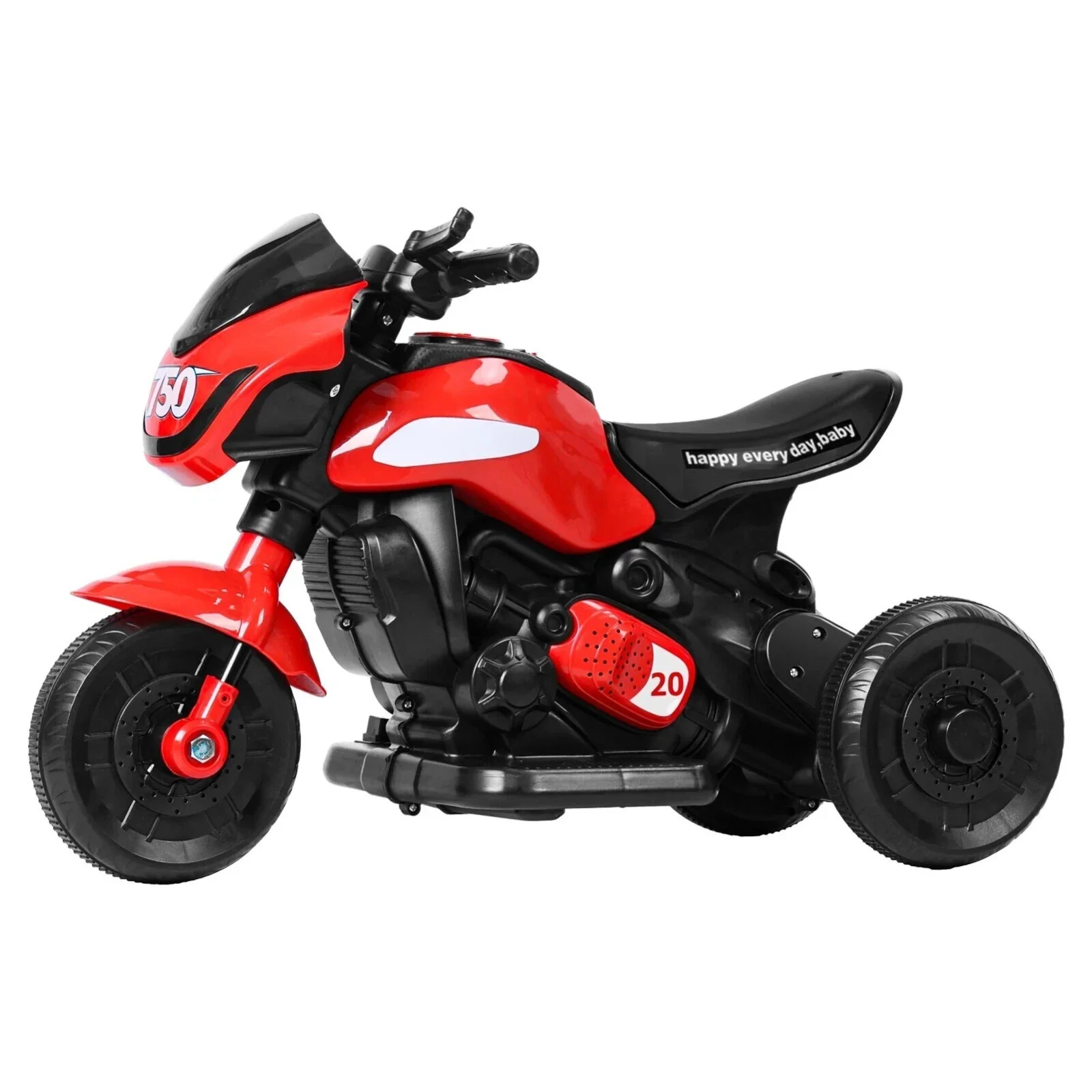 Electric 3-Wheel Battery-Powered Motorbike Tricycle for Kids Ages 1-6 Years