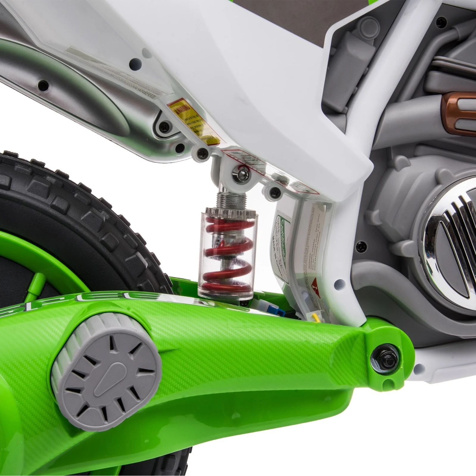 12V Battery-Powered Ride-On Dirt Bike with Training Wheels - Image 10