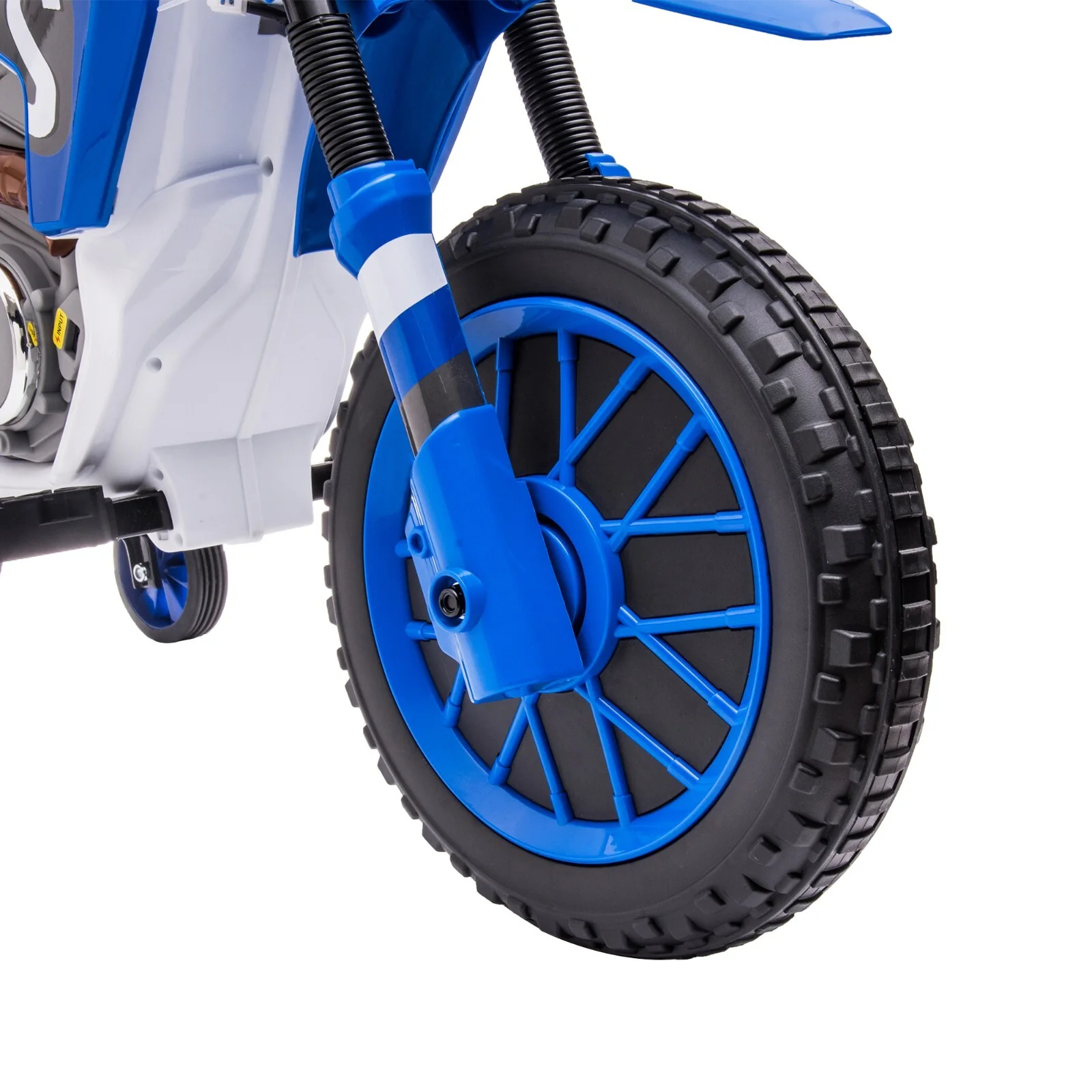 12V Battery-Powered Ride-On Dirt Bike with Training Wheels - Image 21