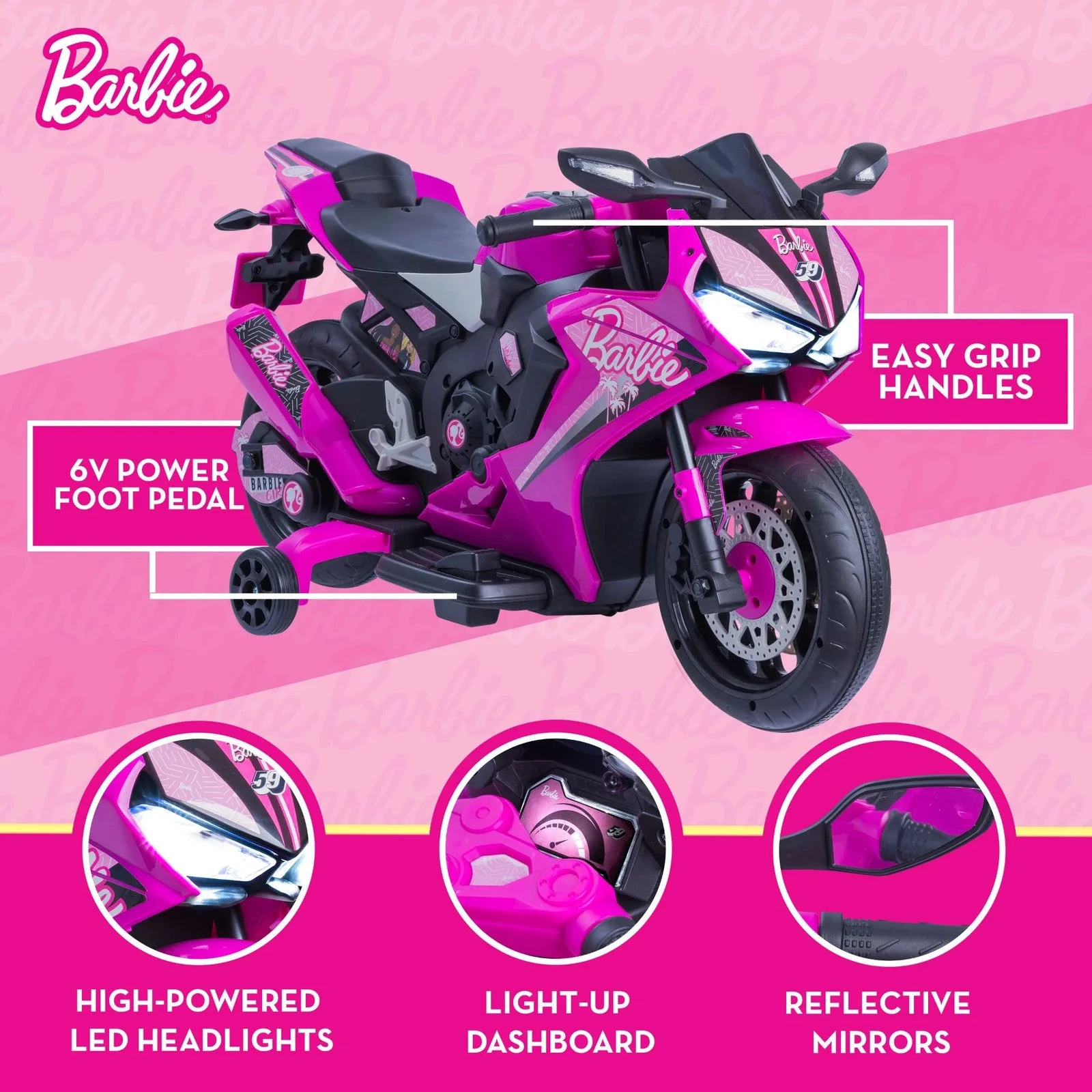 6V Ride-On Motorcycle for Kids Ages 3 and Up with 1 MPH Max Speed - Image 5