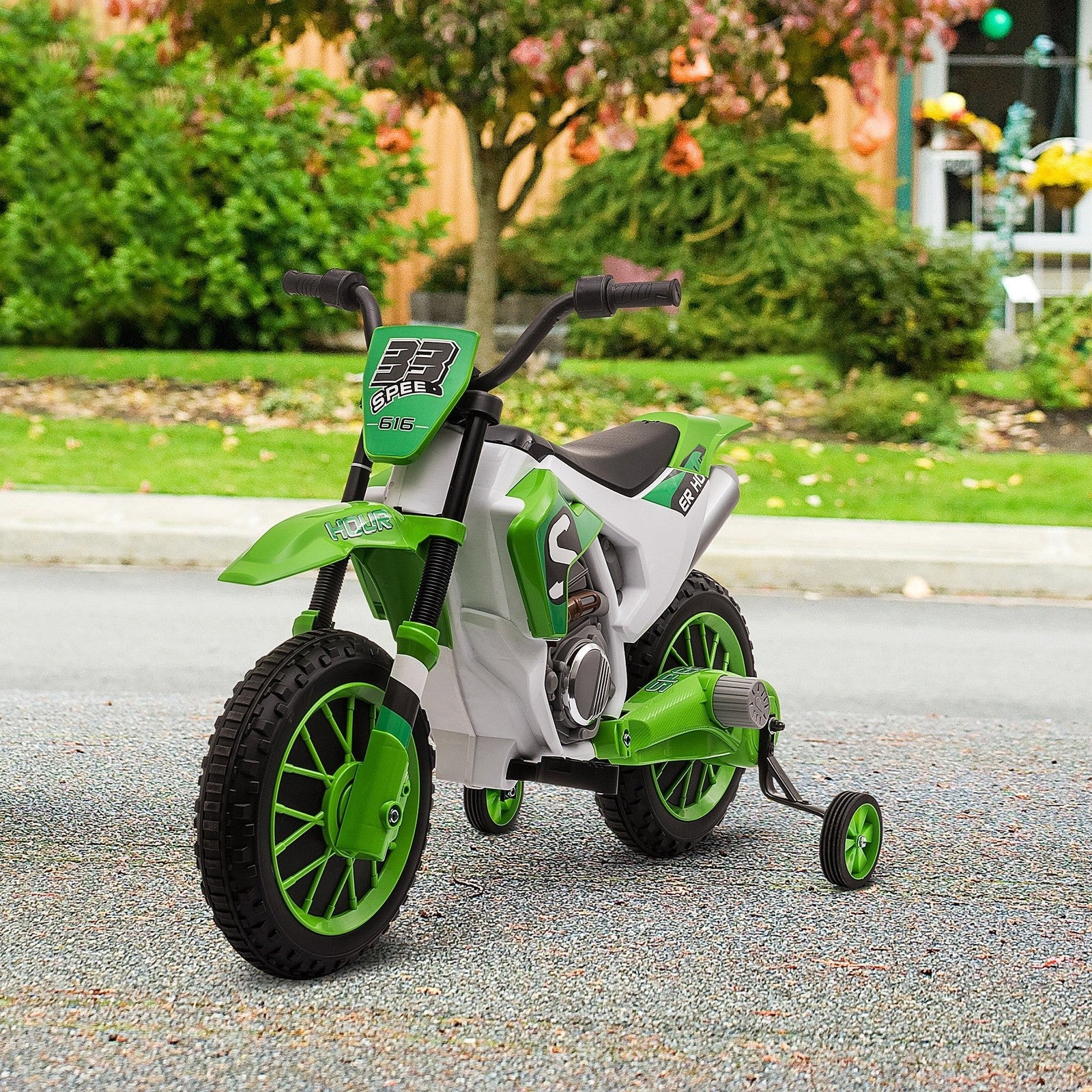 Electric Battery-Powered Ride-On Dirt and Street Off-Road Motorcycle Toy - Image 5