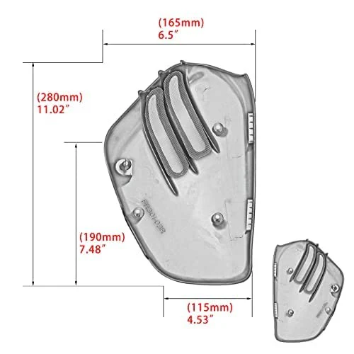 Motorcycle Left and Right Battery Side Fairing Frame Caps for Triumph - Image 6