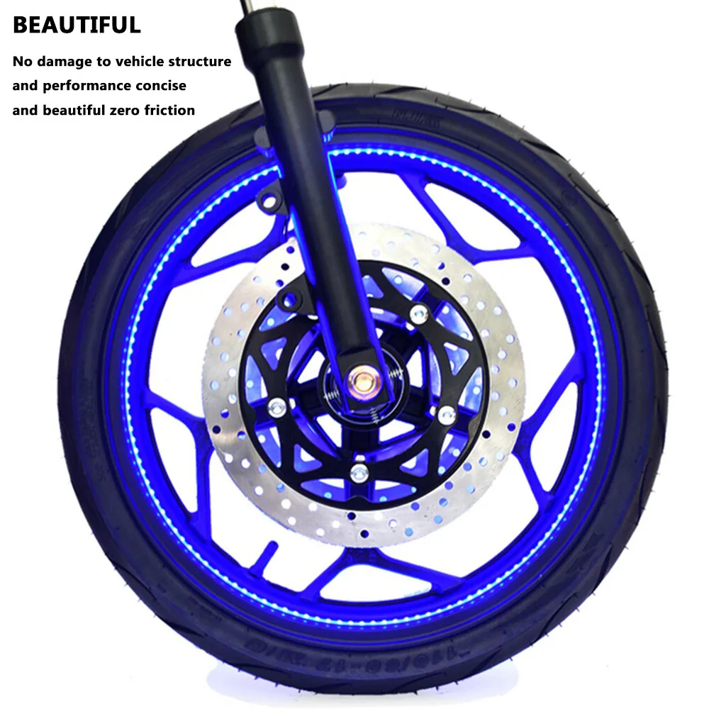 Motorcycle Wheel Hub Refit Colored LED Lights - Image 5
