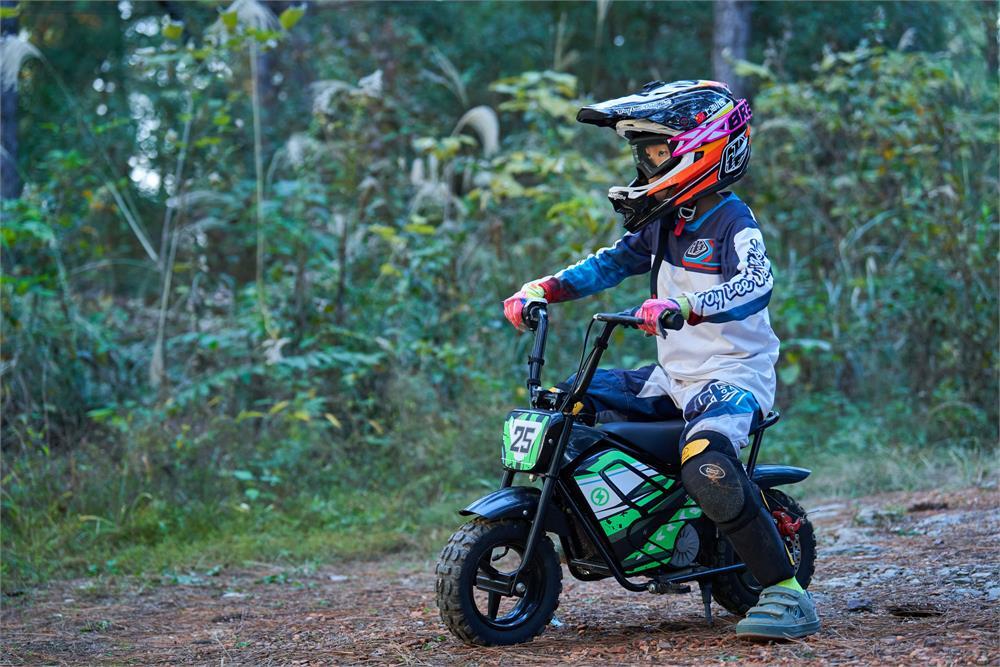 24V 250W Electric Mini Bike Black High-Power Off-Road Ride - Image 14