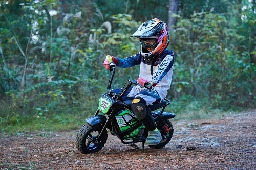 24V 250W Electric Mini Bike in Black - Image 13