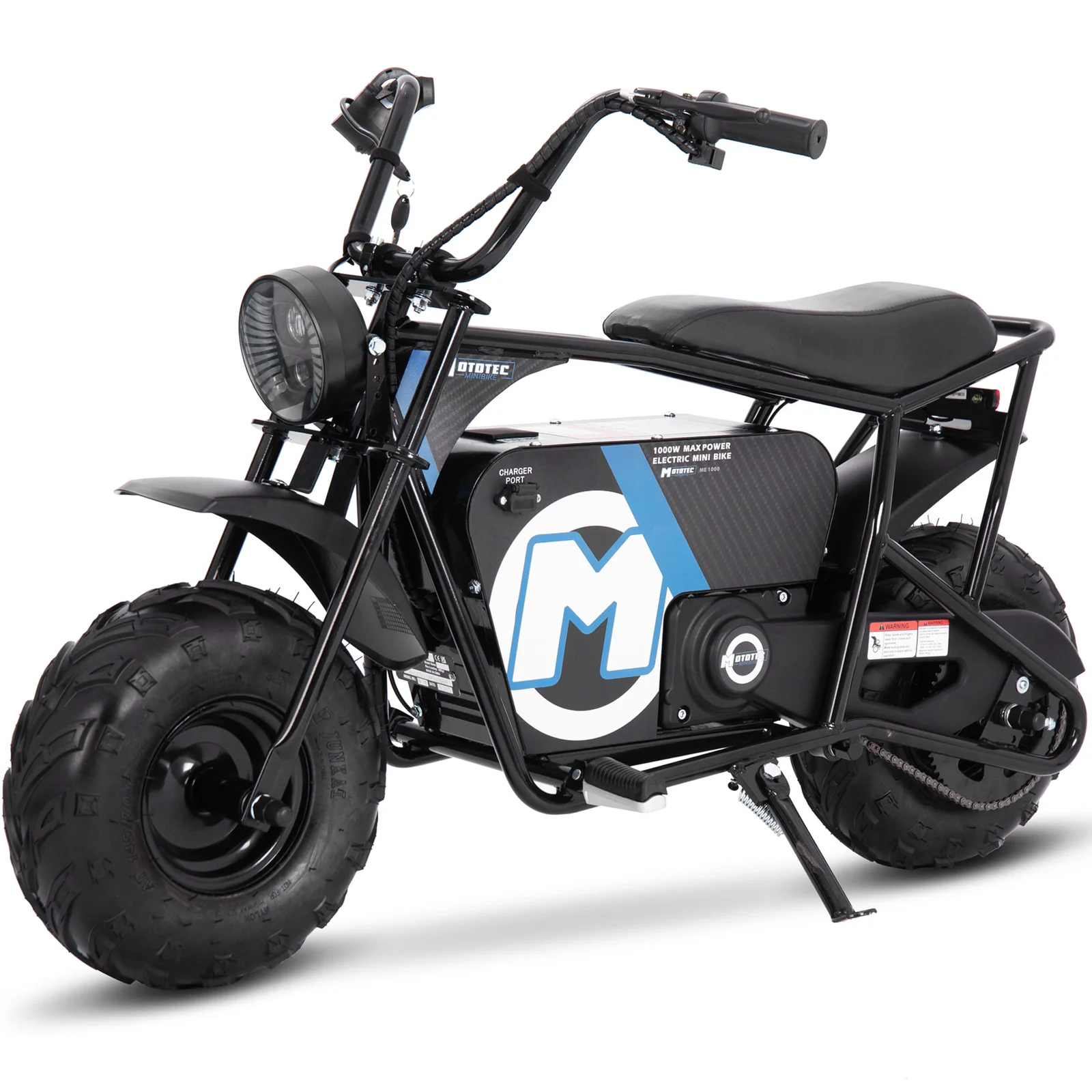 48V 1000W Electric Mini Off-Road Bike Black Powerful Ride - Image 6