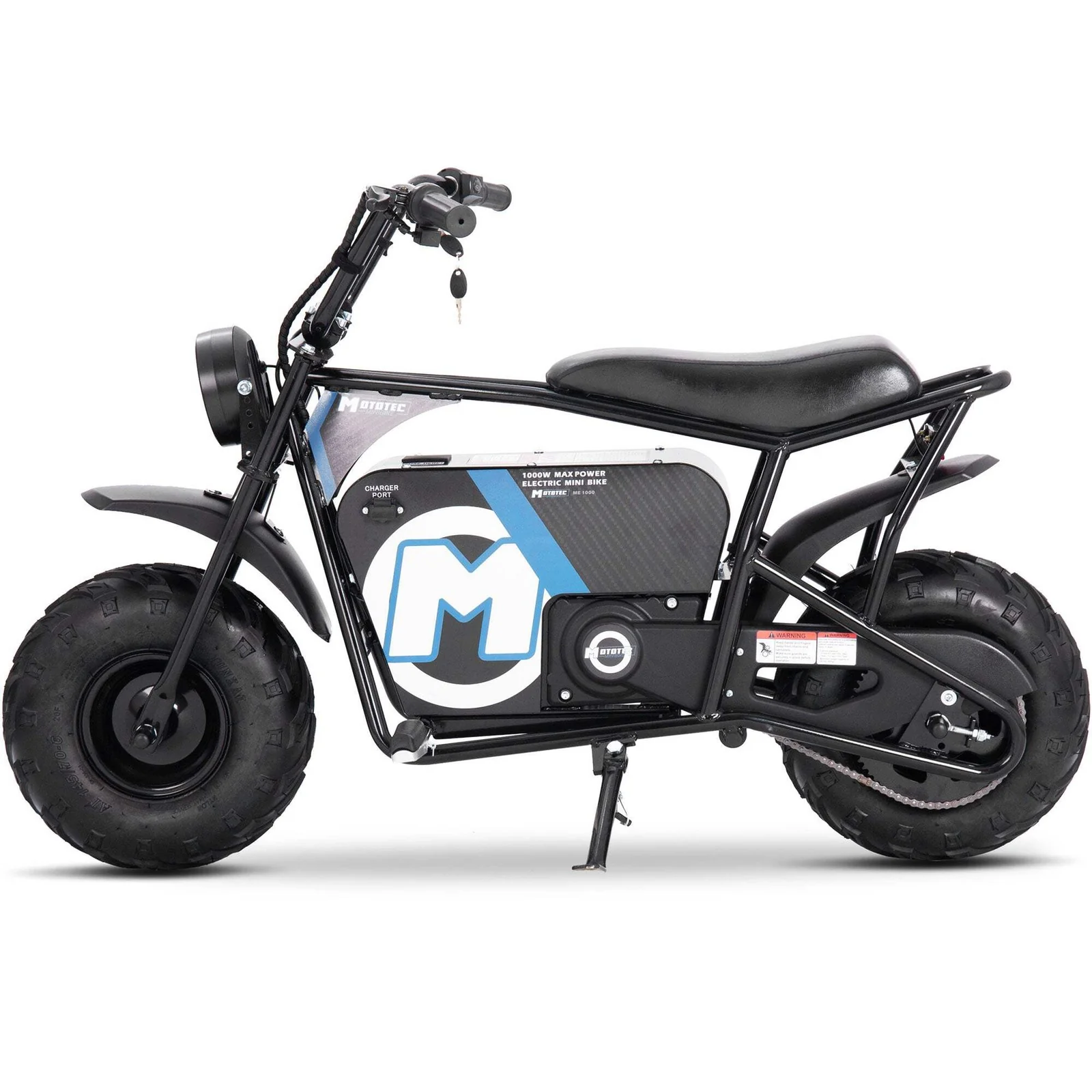 48V 1000W Electric Mini Bike Black - Image 5